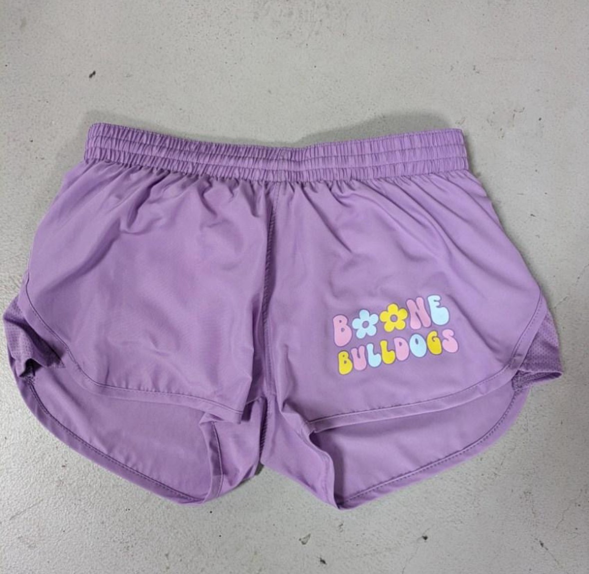 Screen printed shorts for sports