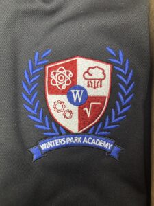 Embroidered school shirt
