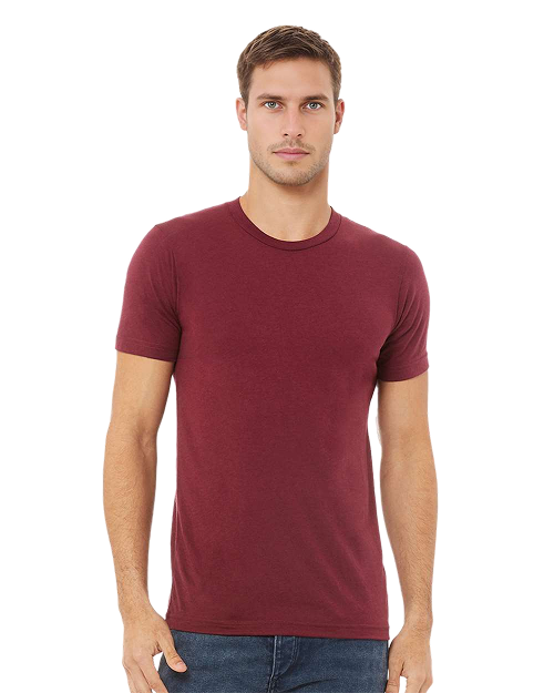 Bella + Canvas 3413 - Triblend T-shirt Solid Maroon