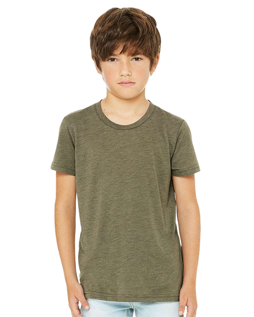 Bella + Canvas 3413y - Youth Triblend T-shirt Olive