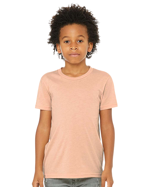 Bella + Canvas 3413y - Youth Triblend T-shirt Peach