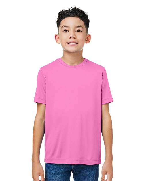 CORE365 CE10Y - Youth Performance T-shirt Charity Pink