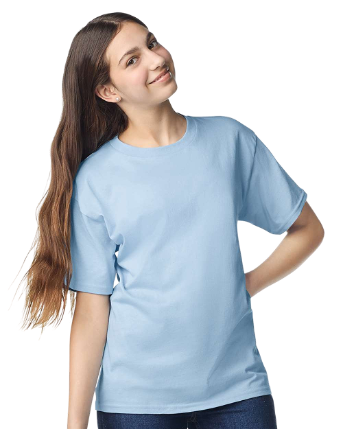 Gildan 3000B - Youth Light Cotton T-shirt Light Blue