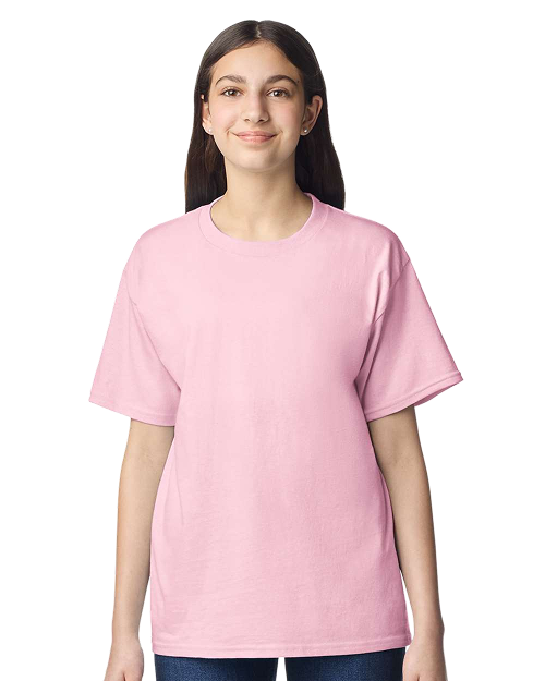 Gildan 3000B - Youth Light Cotton T-shirt Light Pink