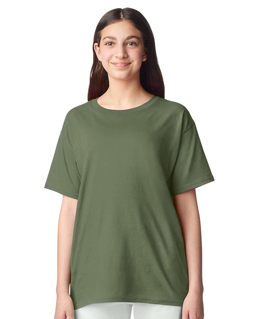Gildan 3000B - Youth Light Cotton T-shirt Military Green