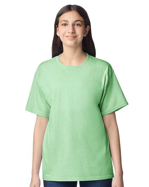 Gildan 3000B - Youth Light Cotton T-shirt Mint Green