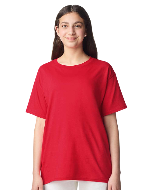 Gildan 3000B - Youth Light Cotton T-shirt Red