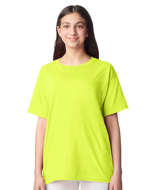 Gildan 3000B - Youth Light Cotton T-shirt Safety Green