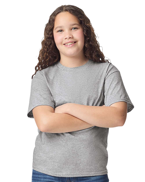Gildan 3000B - Youth Light Cotton T-shirt Sport Grey