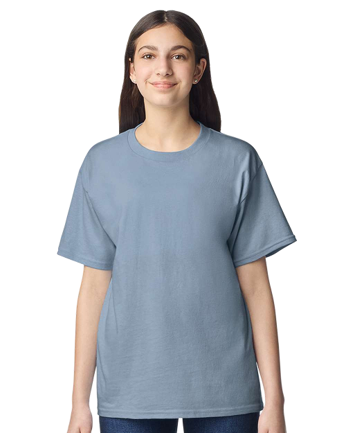 Gildan 3000B - Youth Light Cotton T-shirt Stone Blue