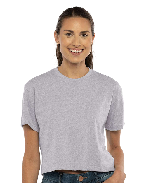 Next Level 1580 - Women's Crop Top Heather Grey