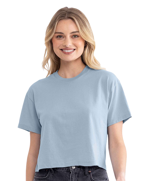 Next Level 1580 - Women's Crop Top Stonewash Denim