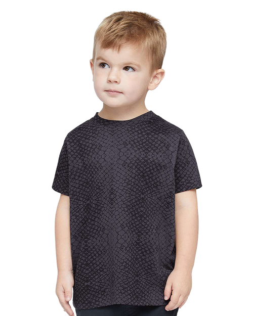 Rabbit Skins 3321 - Toddler T-shirt Black Reptile