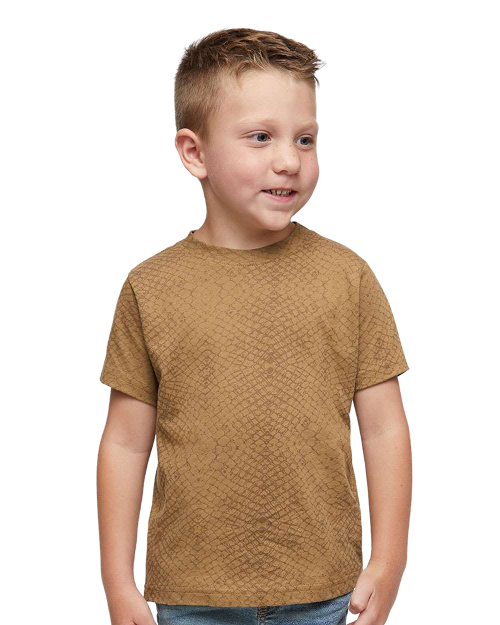 Rabbit Skins 3321 - Toddler T-shirt Brown Reptile