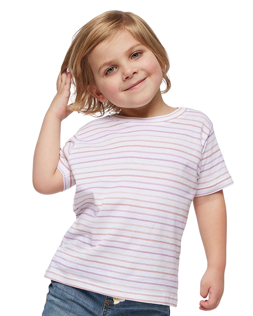 Rabbit Skins 3321 - Toddler T-shirt Lilac Stripe