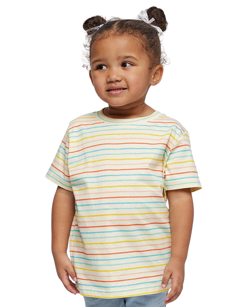 Rabbit Skins 3321 - Toddler T-shirt Sunkissed Stripe
