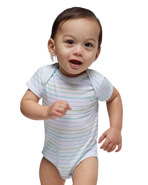 Rabbit Skins 4424 - Infant Bodysuit Marine Stripe