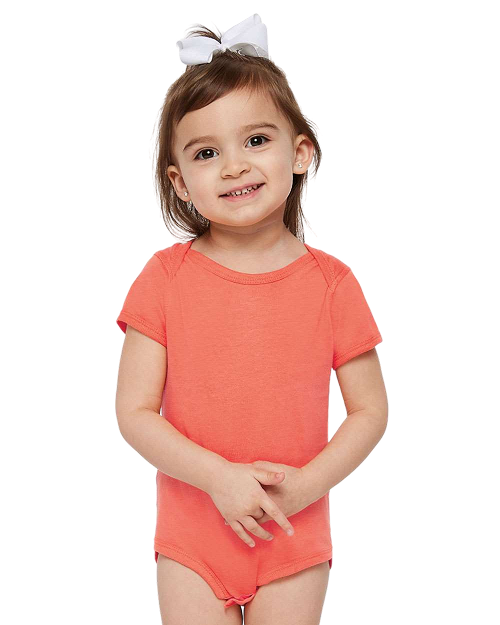 Rabbit Skins 4424 - Infant Bodysuit Papaya