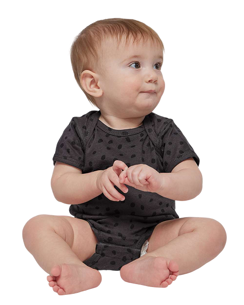 Rabbit Skins 4424 - Infant Bodysuit Slate Spot