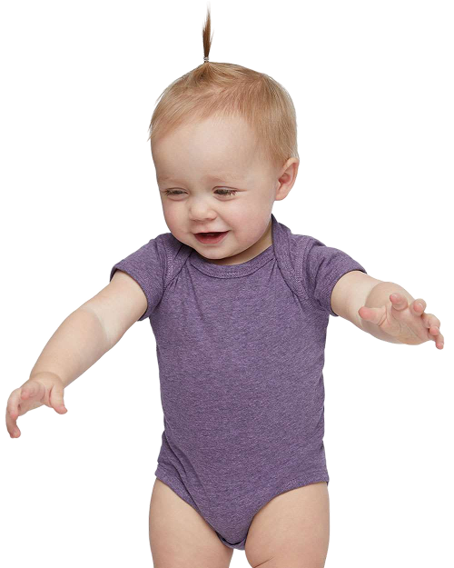 Rabbit Skins 4424 - Infant Bodysuit Wisteria Blackout