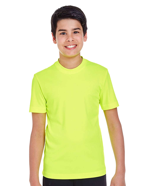 Team 365 TT11Y - Youth Performance T-shirt Safety Yellow