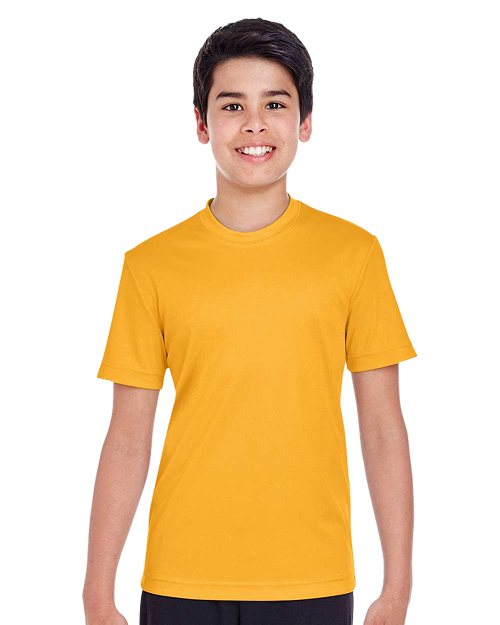 Team 365 TT11Y - Youth Performance T-shirt Sport Athletic Gold