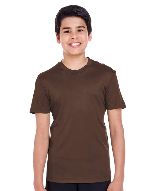 Team 365 TT11Y - Youth Performance T-shirt Sport Dark Brown