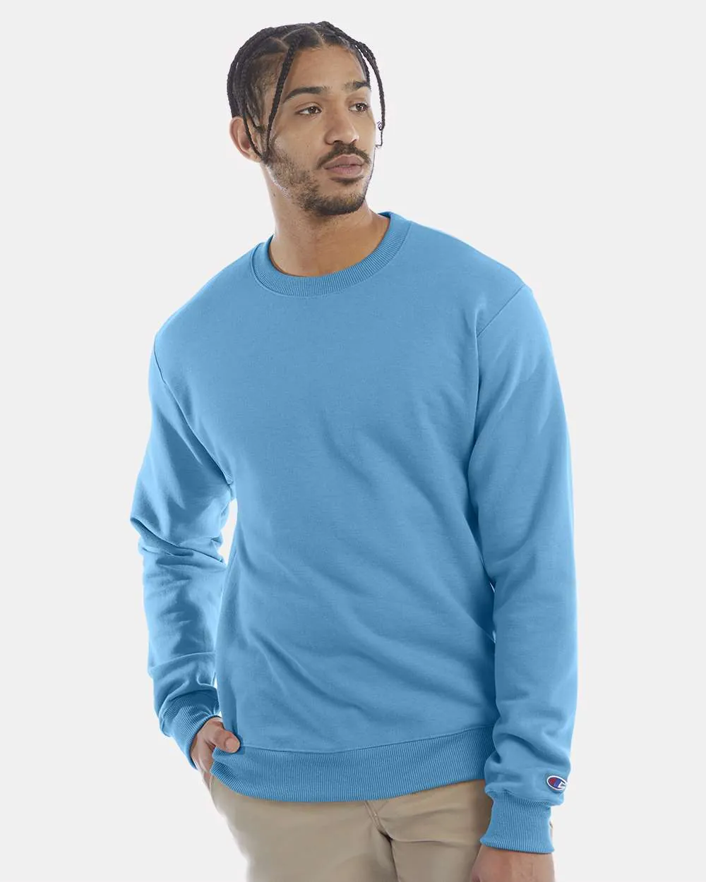 Champion 50/50 Crewneck Sweatshirt Blue Lagoon