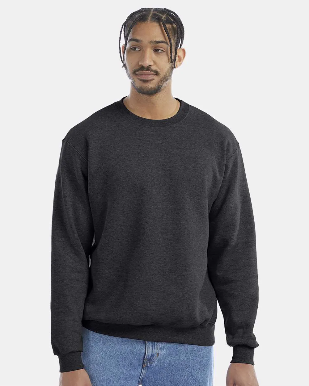 Champion 50/50 Crewneck Sweatshirt Charcoal Heather