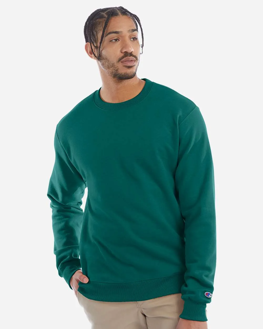 Champion 50/50 Crewneck Sweatshirt Emerald Green