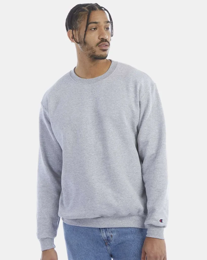 Champion 50/50 Crewneck Sweatshirt Light Steel