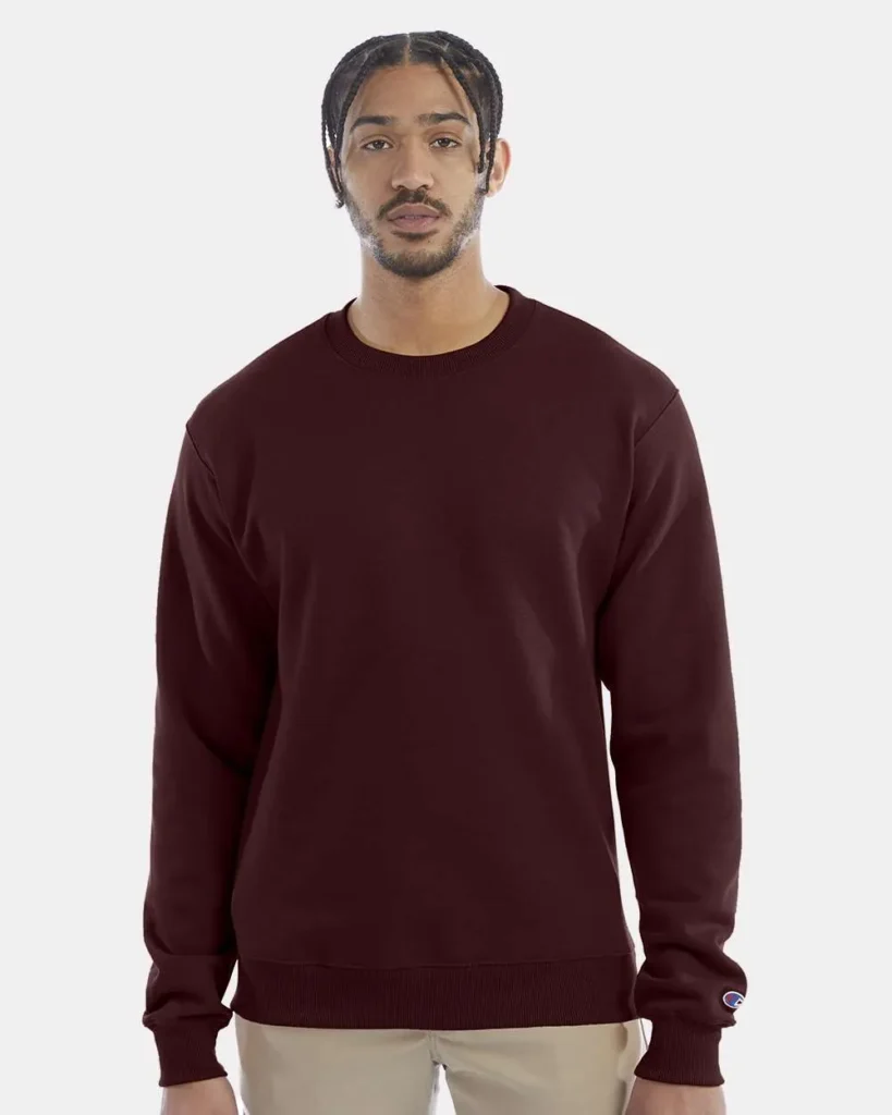 Champion 50/50 Crewneck Sweatshirt Maroon