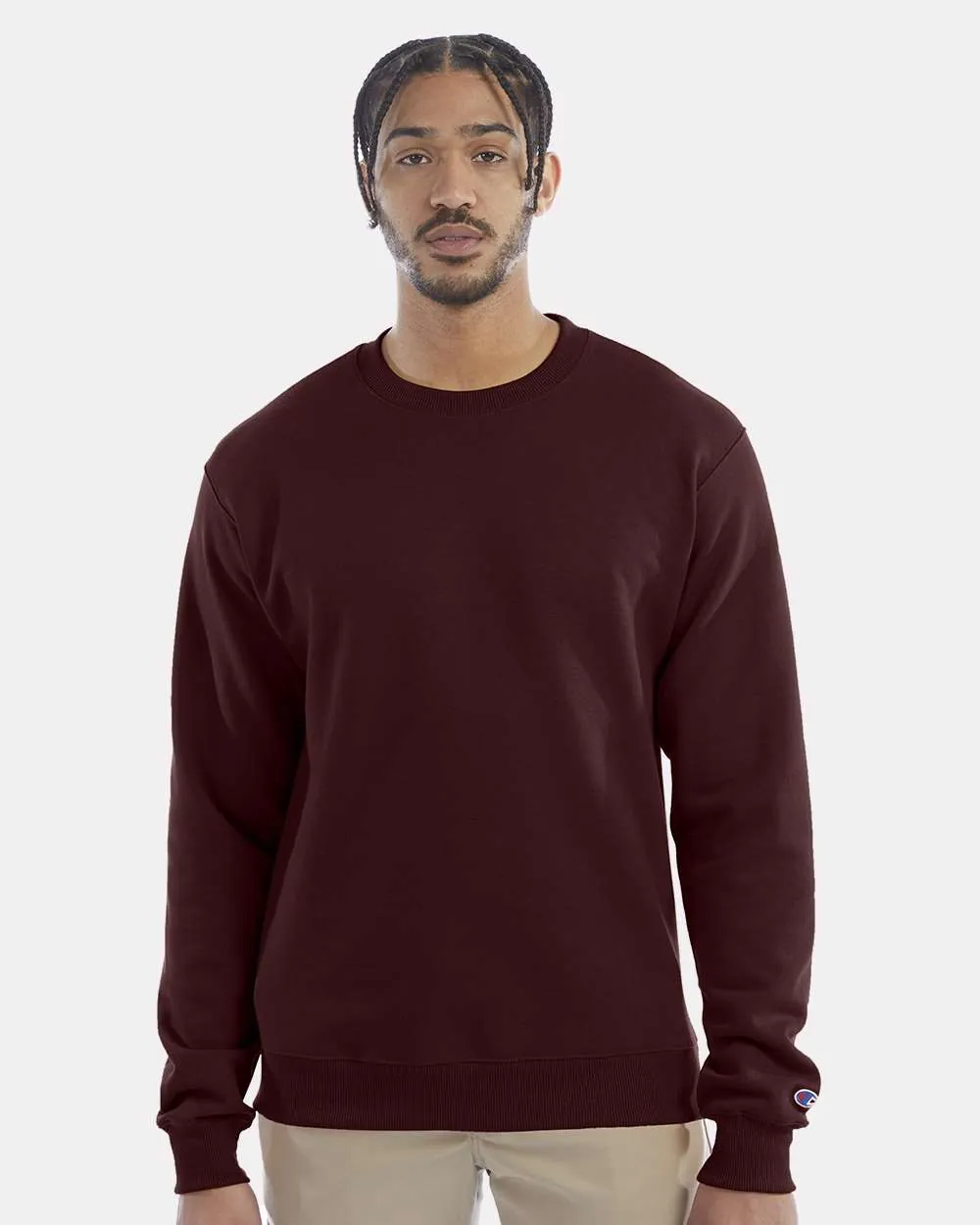 Champion 50/50 Crewneck Sweatshirt Maroon