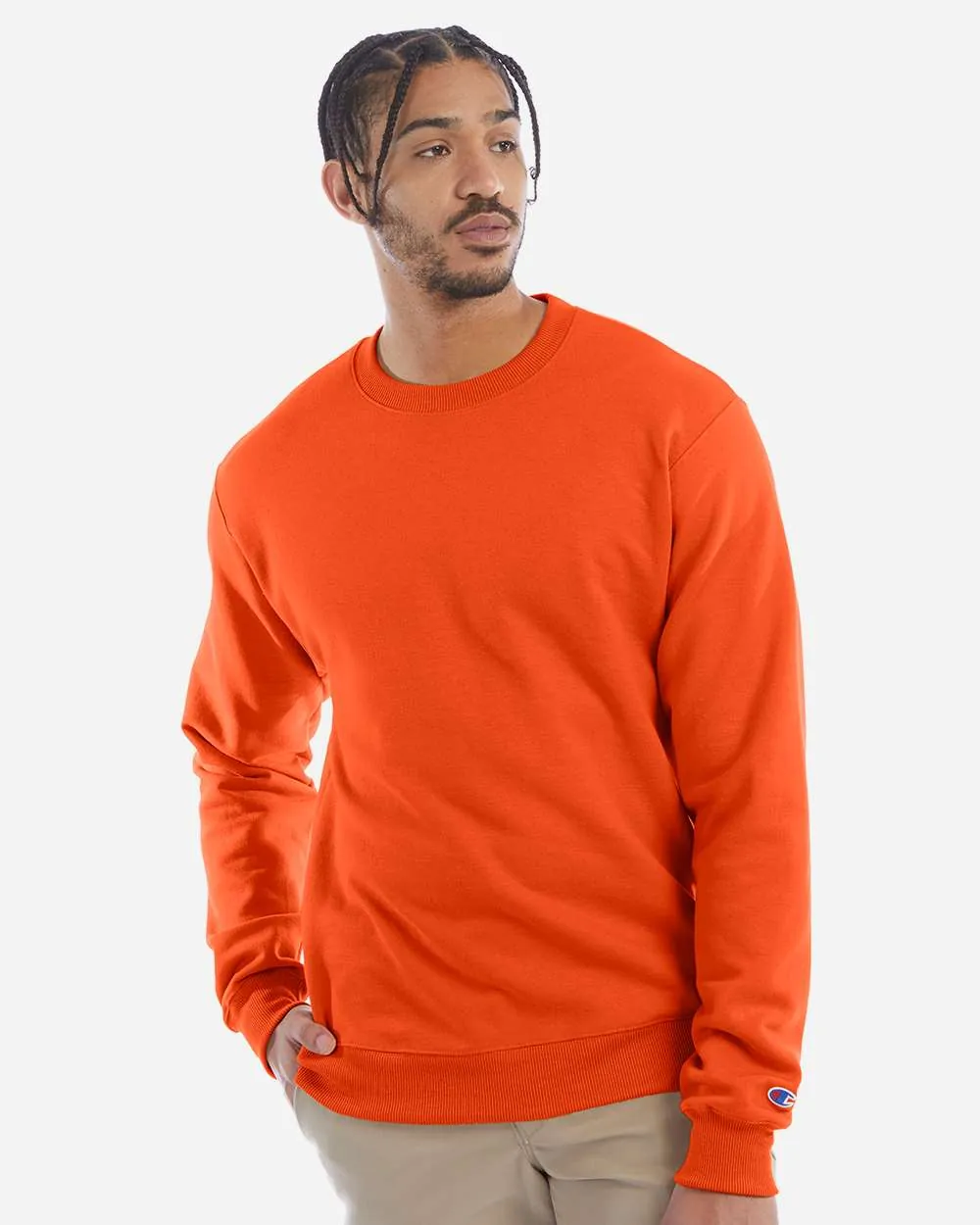 Champion 50/50 Crewneck Sweatshirt Orange