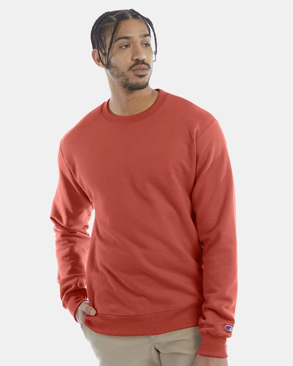 Champion 50/50 Crewneck Sweatshirt Red River Clay