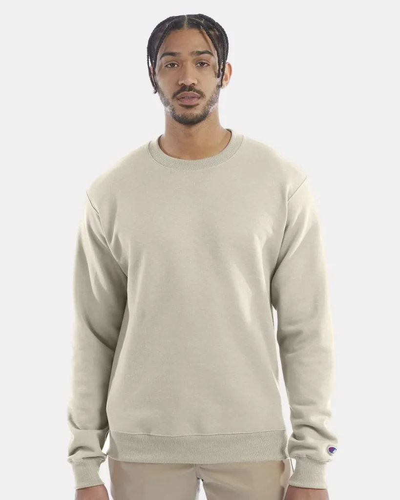 Champion 50/50 Crewneck Sweatshirt Sand