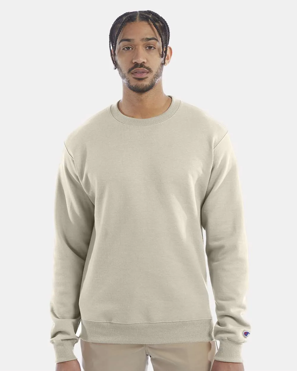 Champion 50/50 Crewneck Sweatshirt Sand