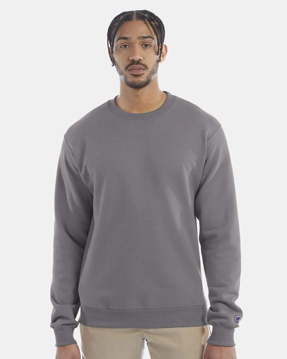 Champion 50/50 Crewneck Sweatshirt Stone Grey