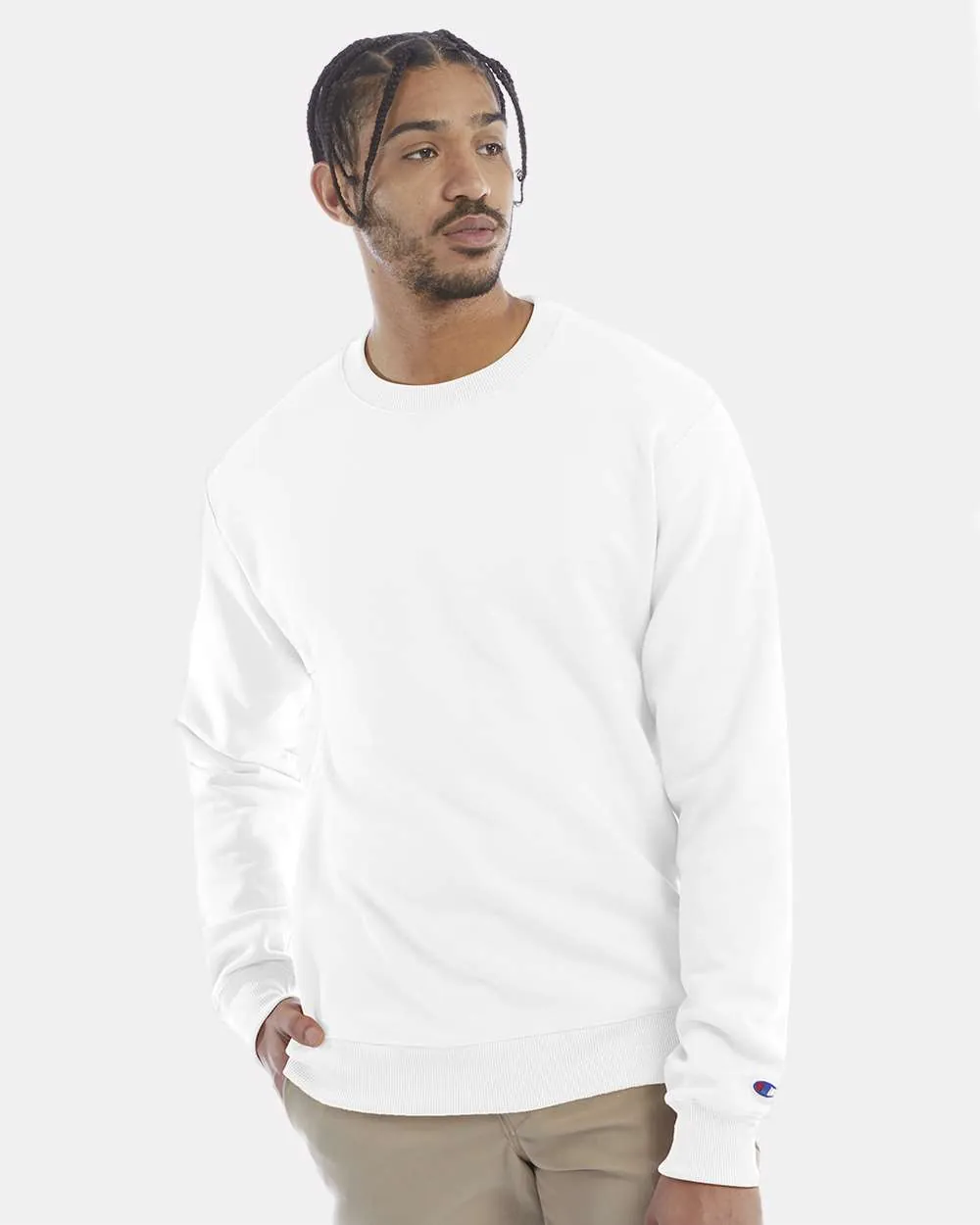 Champion 50/50 Crewneck Sweatshirt White