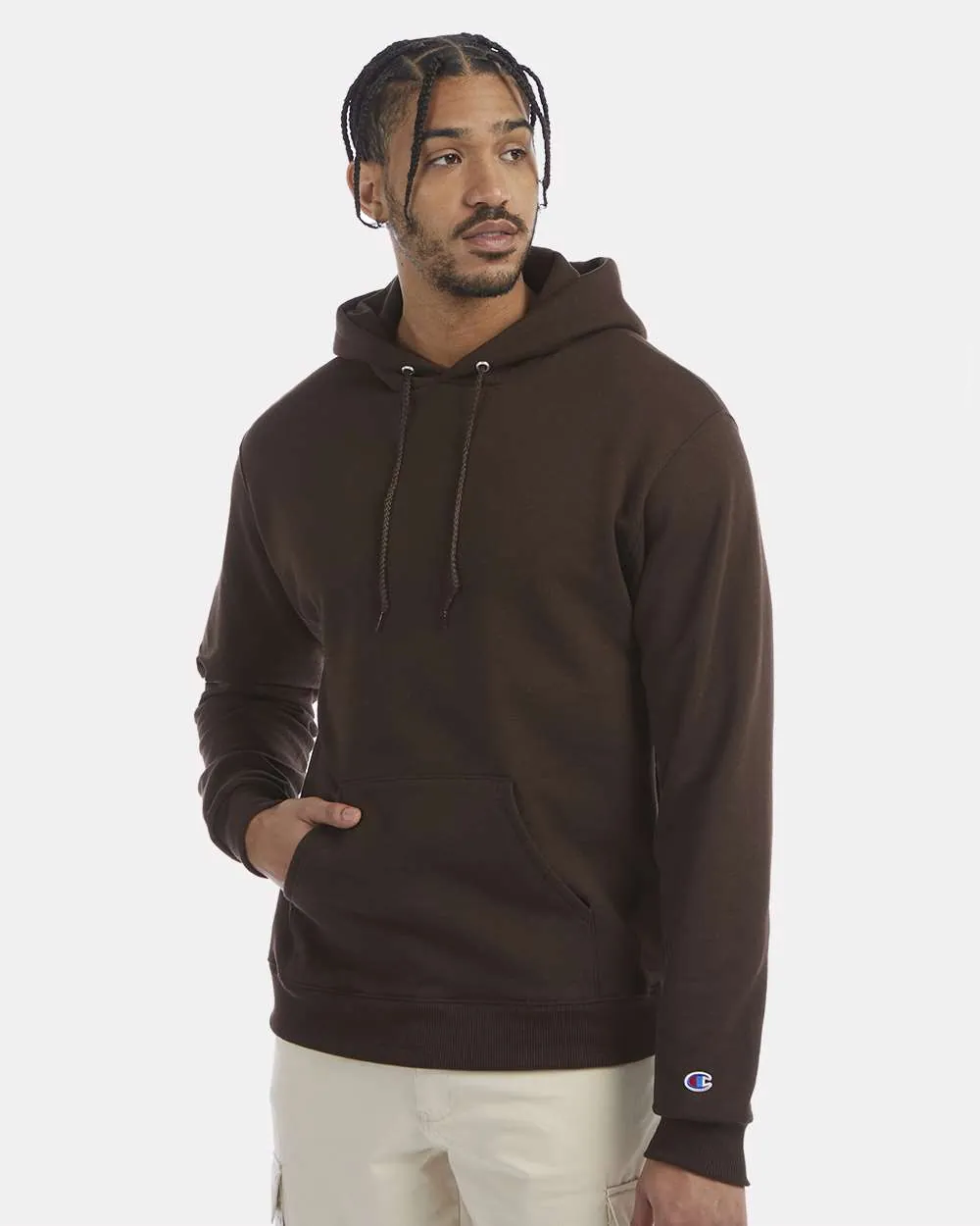 Champion 50/50 Hooded Sweatshirt Chocolate Brown
