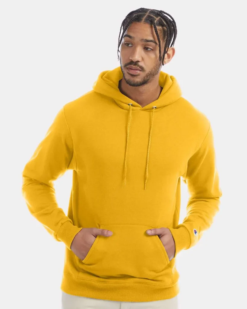 Champion 50/50 Hooded Sweatshirt Gold