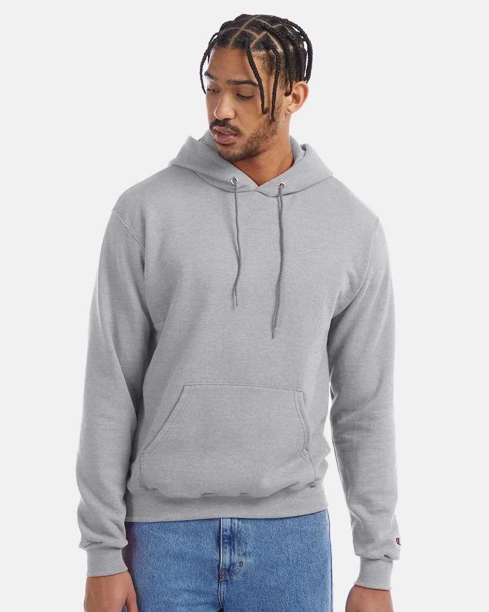 Champion 50/50 Hooded Sweatshirt Light Steel
