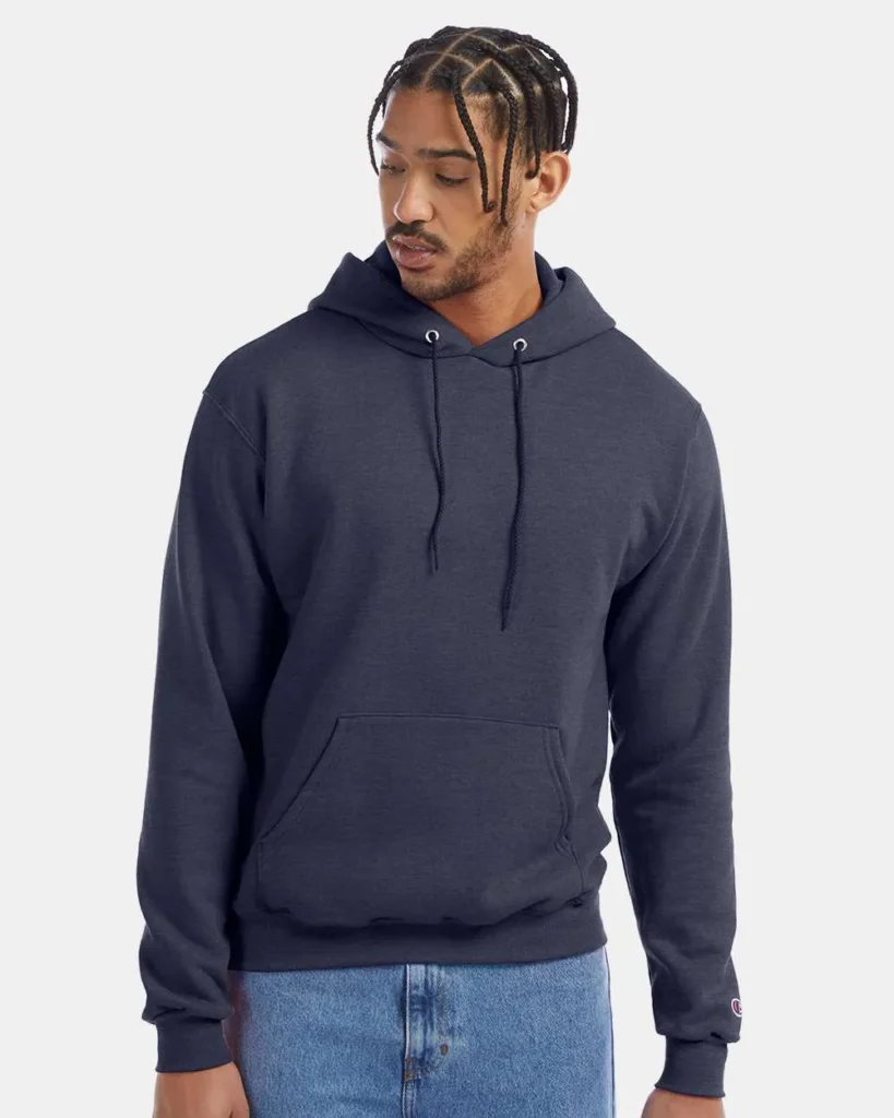Champion 50/50 Hooded Sweatshirt Navy Heather