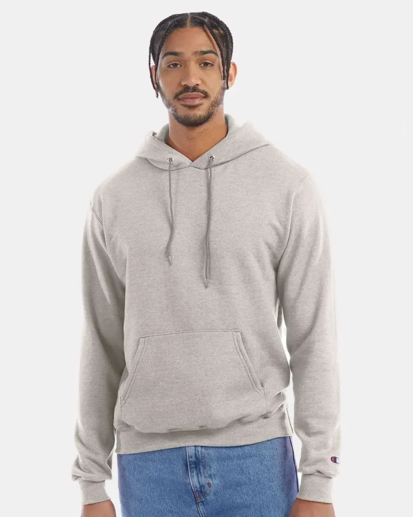 Champion 50/50 Hooded Sweatshirt Oatmeal Heather