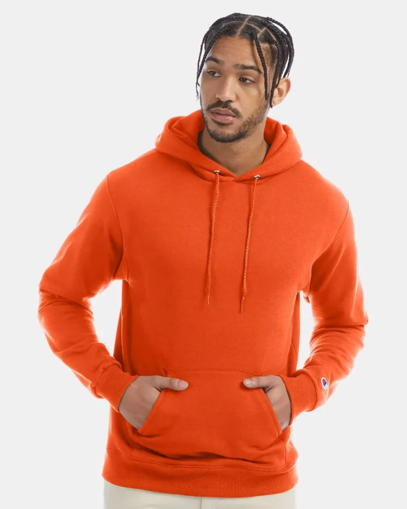 Champion 50/50 Hooded Sweatshirt Orange