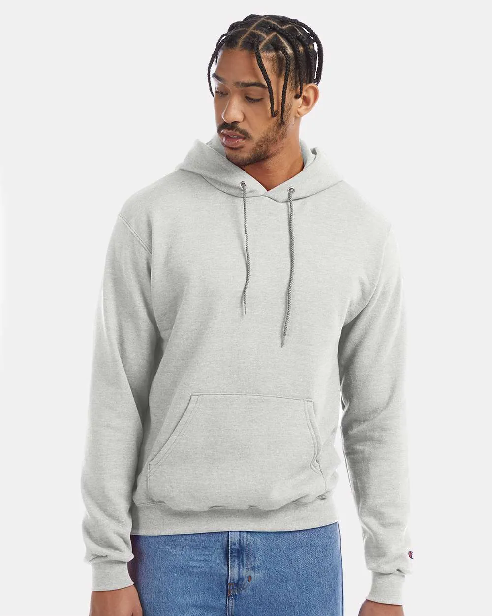 Champion 50/50 Hooded Sweatshirt Silver Grey