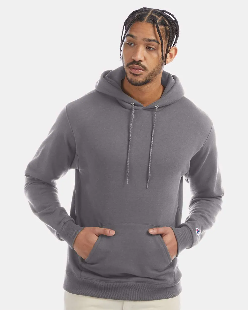 Champion 50/50 Hooded Sweatshirt Stone Grey