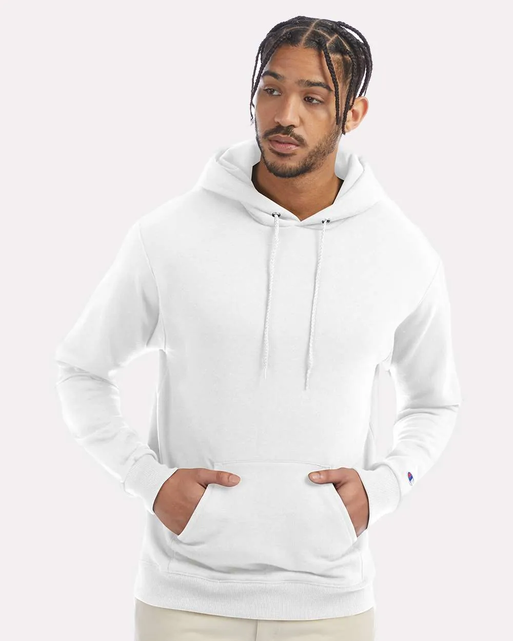 Champion 50/50 Hooded Sweatshirt White