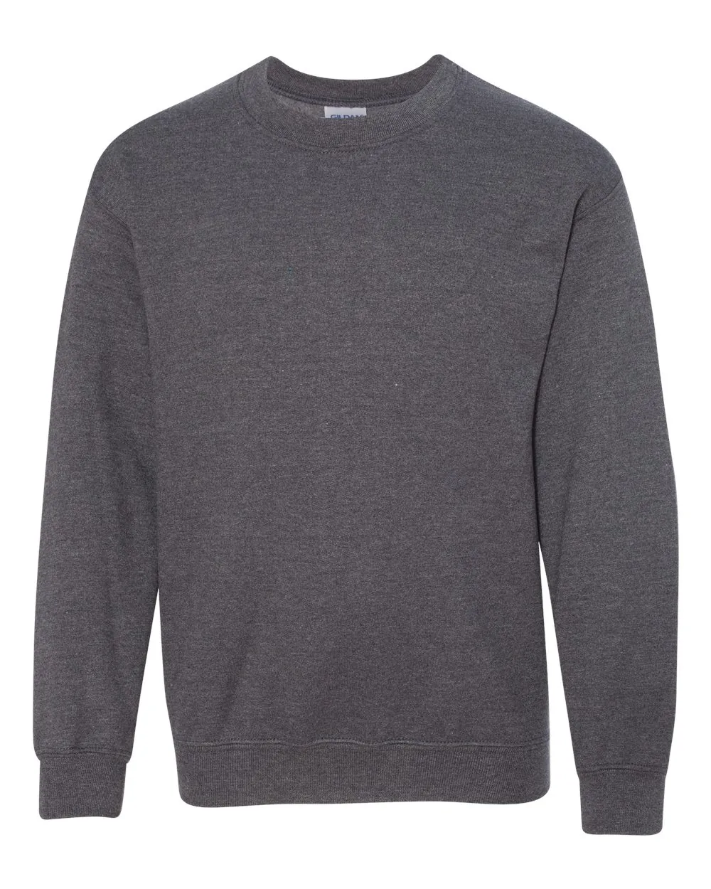 Gildan Youth Heavy Blend Crewneck Sweatshirt Dark Heather