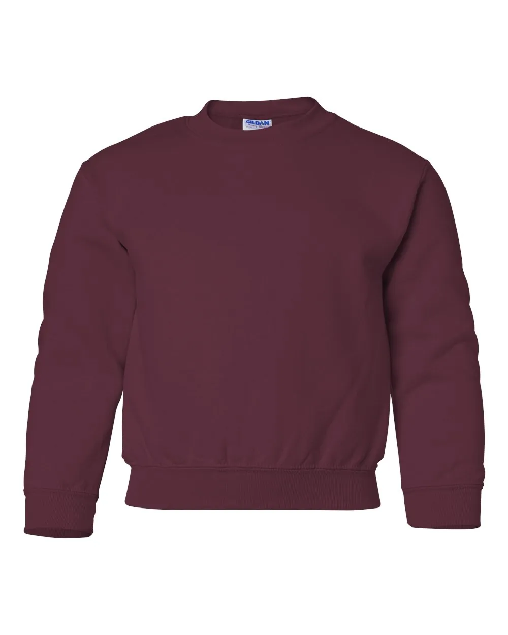 Gildan Youth Heavy Blend Crewneck Sweatshirt Maroon